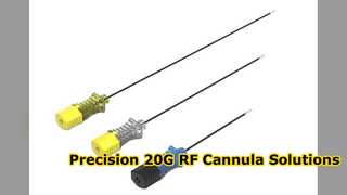 Cannula RF monouso da 20 G per procedure nervose avanzate