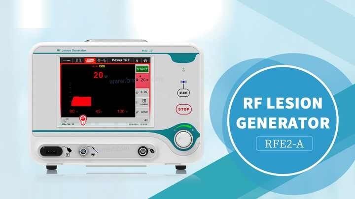 Generatore di lesioni RF a 1 canale con MDR CE per la gestione del dolore con monitoraggio dell'impedenza e modalità di radiofrequenza termica