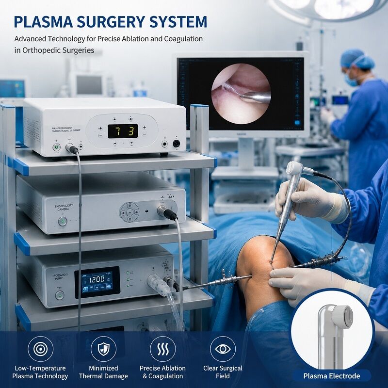 Sistema di chirurgia artroscopica al plasma minimamente invasivo a bassa temperatura con temperatura di lavoro di 40-70 ℃ per elettrodo chirurgico al plasma RF