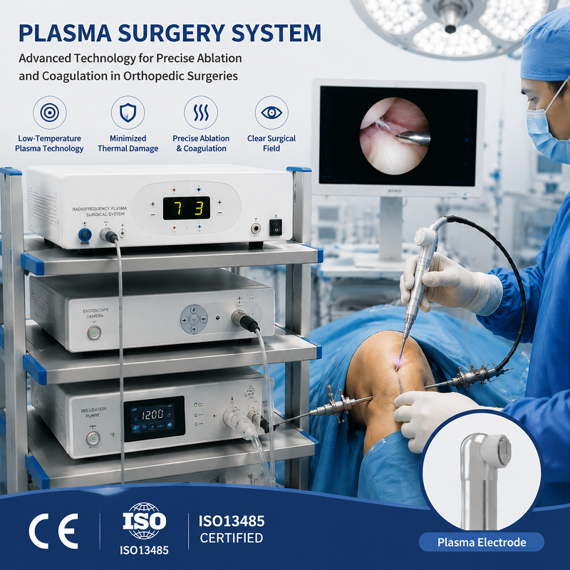 Sistema di chirurgia artroscopica al plasma minimamente invasivo a bassa temperatura con temperatura di lavoro di 40-70 ℃ per elettrodo chirurgico al plasma RF